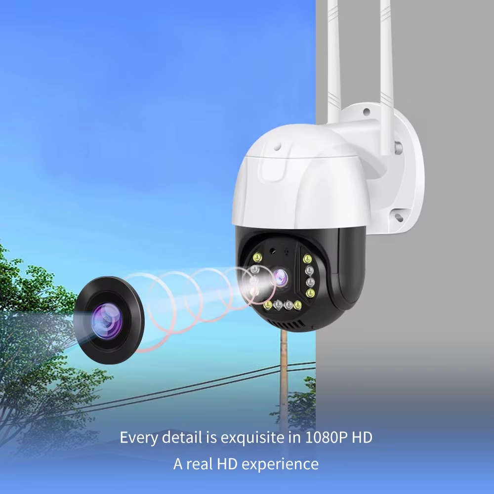 V380 Solar Outdoor PTZ Camera Single Lens