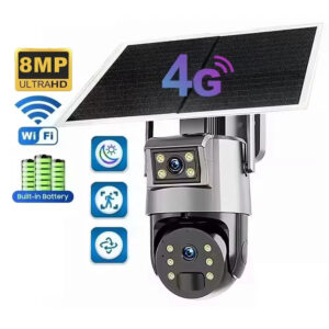 Ubox  4mp Dual Lens 4x Solar Powered Camera 4g